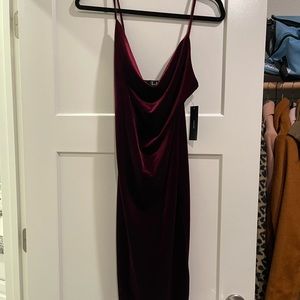 Lulus Velvet Midi Dress